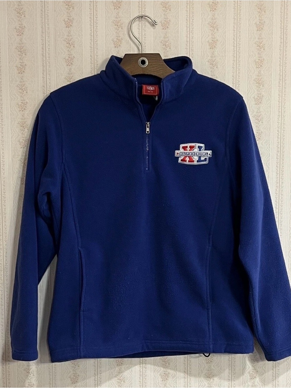 NFL Royal Blue Quarter-Zip Fleece Pullover